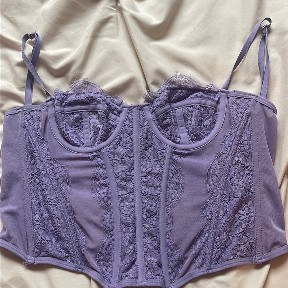 Lavender Lace Corset